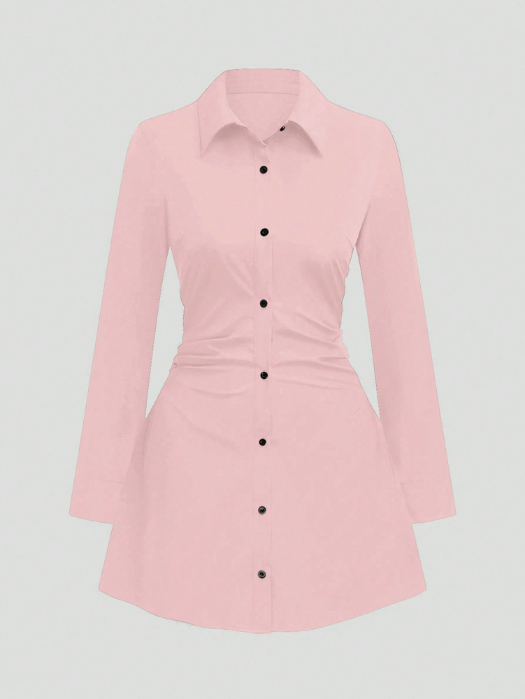 Women Formal Office Wear Tops - Осенние новые поступления, женское повседневное платье-рубашка
