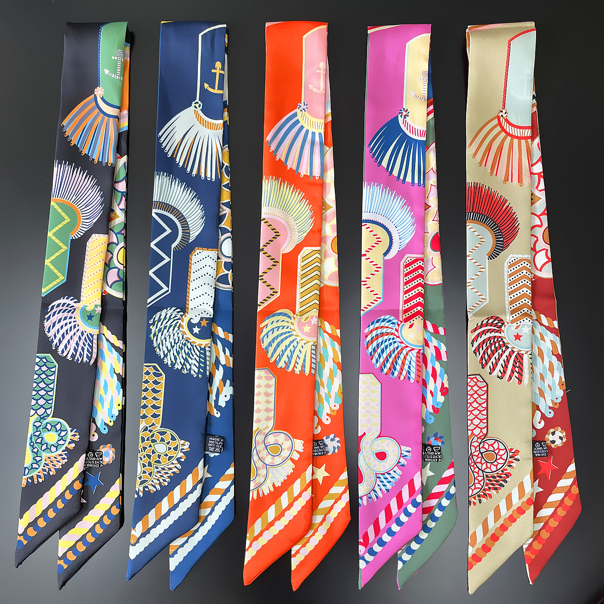 Scarf Silk Neck - Брендовый дизайн, саржевый 100% шелковый шарф,