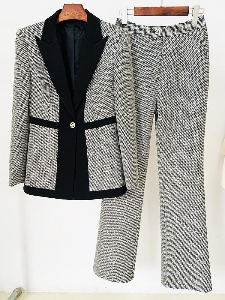 Women Formal Wear Set - НОВИНКА 2026: Модный дизайнерский костюм-двойка для