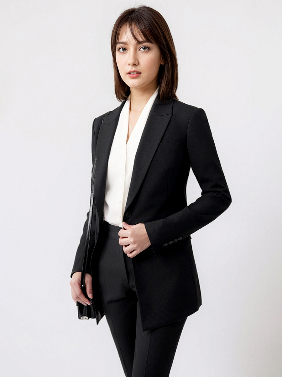 Women Formal Wear Blazer Set - Женские костюмы, комплект, блейзер, брюки, офисная