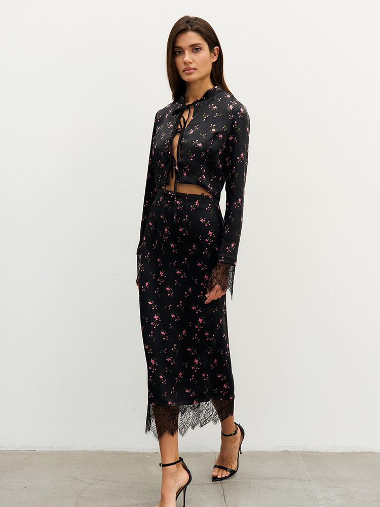 Women Formal Wear Set - Женские модные костюмы с принтом, 2
