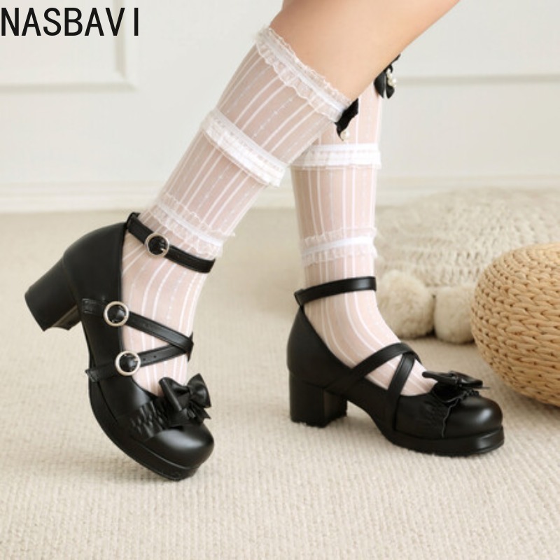 Women Formal Office Wear Tops - NASBAVI/женские туфли Мэри Джейн в стиле