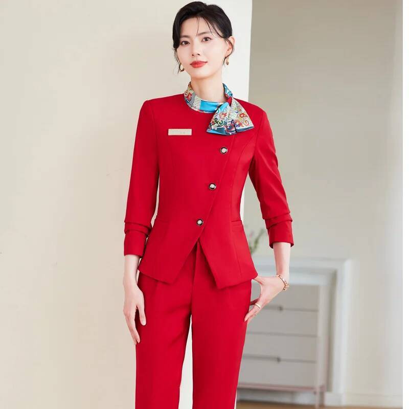 Women Formal Wear Blazer Set - Формальные элегантные стильные брючные костюмы больших