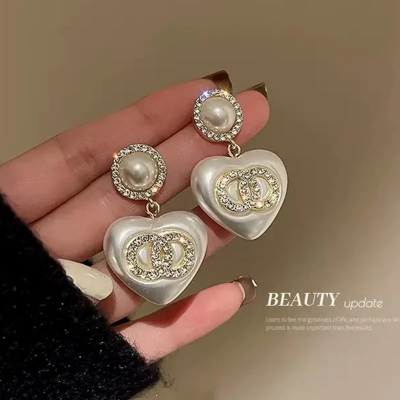 Pearl Earring Stud - Серьги-гвоздики 2026 Silver Needle с французскими