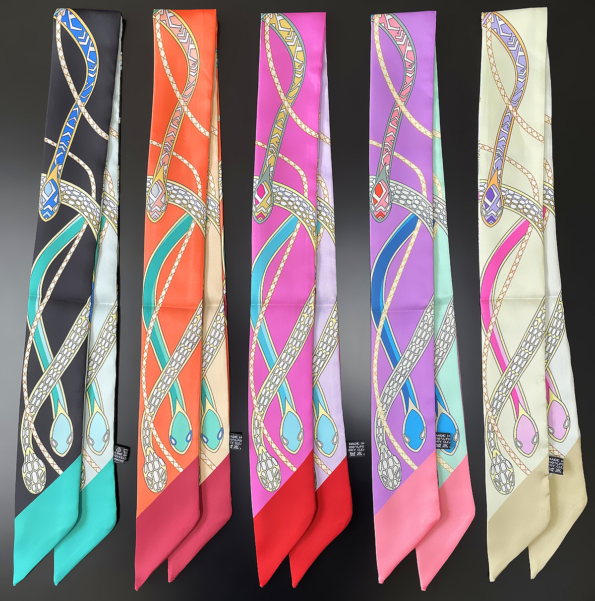 Scarf Silk Neck - Новый брендовый дизайн, цветной саржевый шелковый