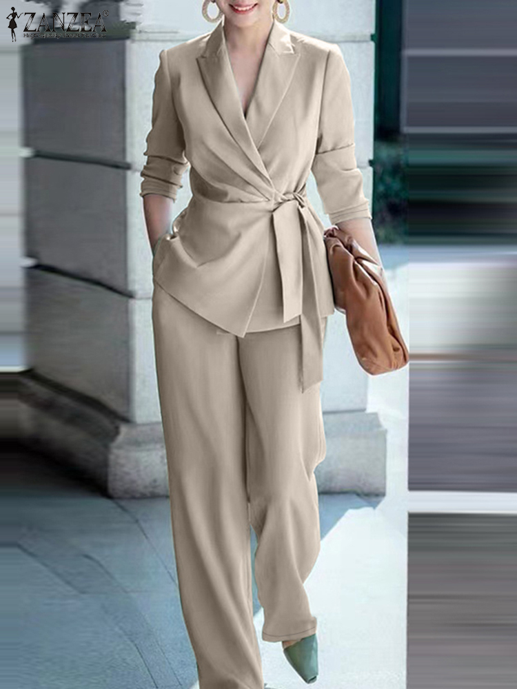 ZANZEA Весенний комплект из 2  – обзор и цена Women Formal Wear Set