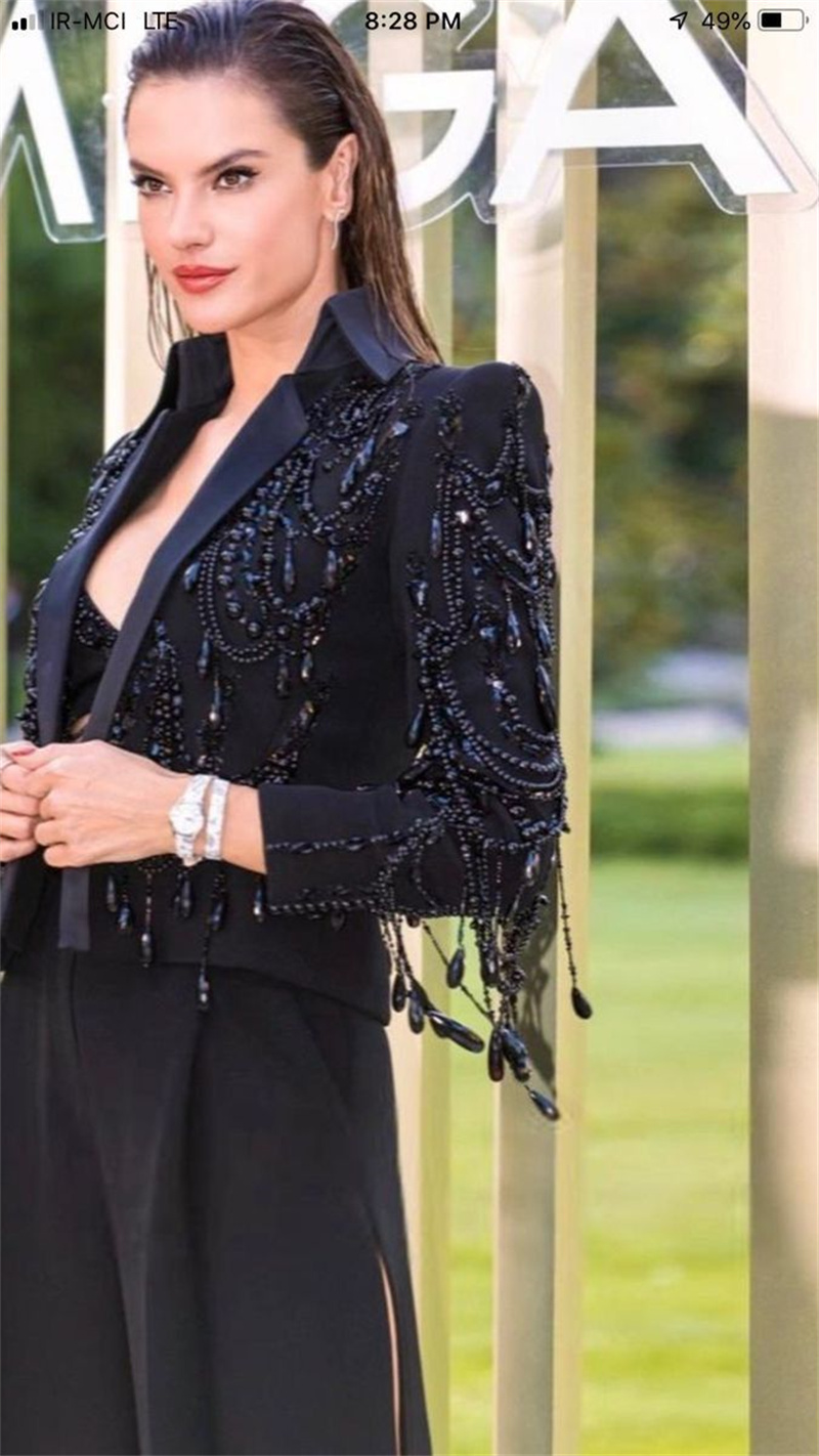 Женские костюмы с черными крис – обзор и цена Women Formal Wear Blazer Set