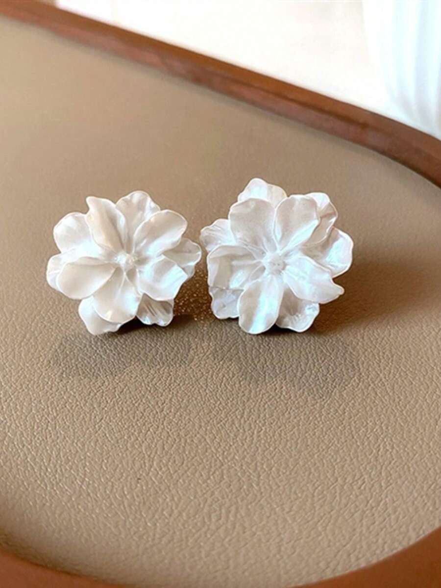1 пара белых свадебных сережек – обзор и цена Pearl Earring Stud