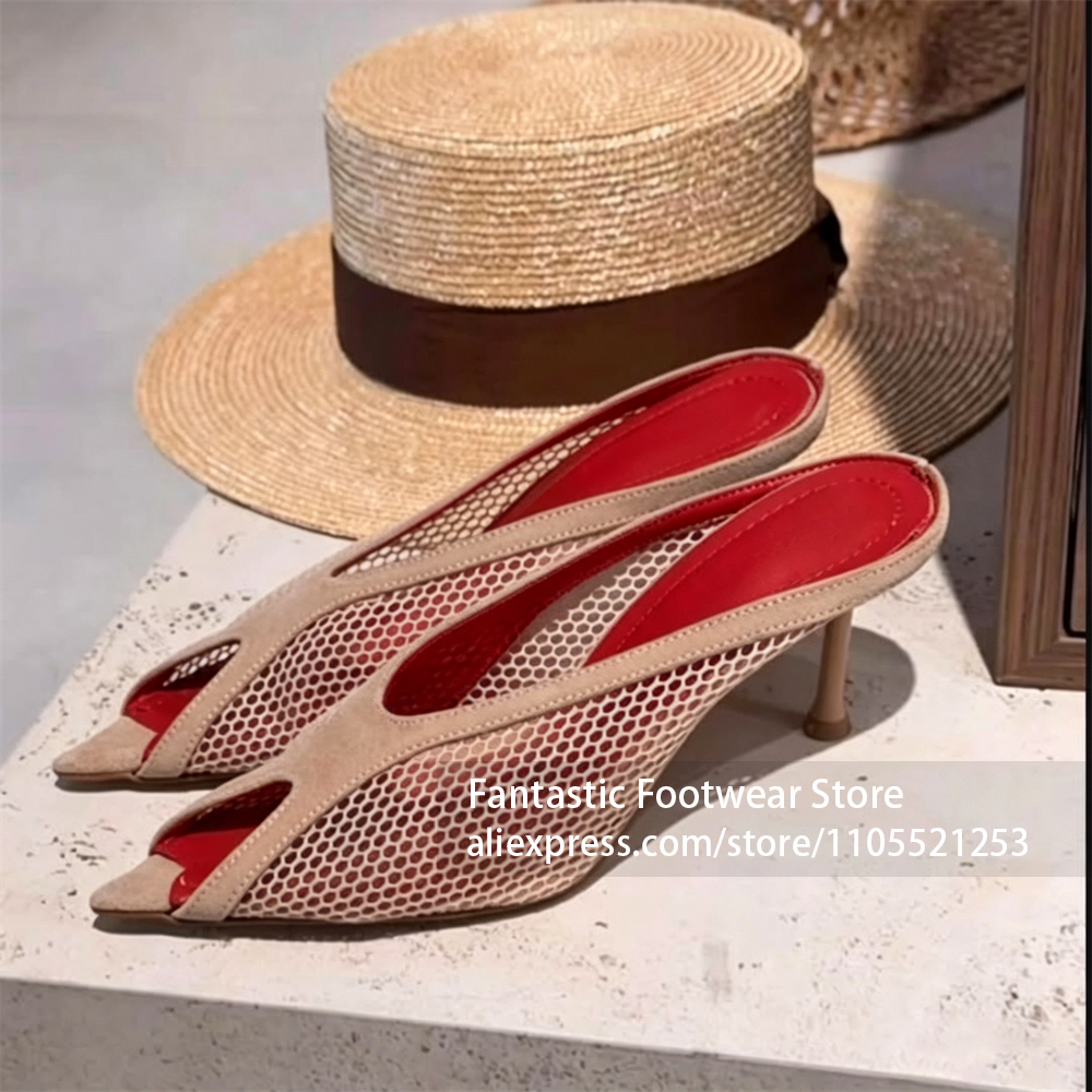 Коричневые мюли из сетки и зам – обзор и цена Women Formal Wear For Summer
