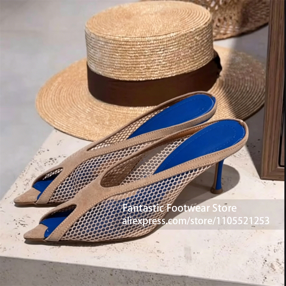 Коричневые мюли из сетки и зам – обзор и цена Women Formal Wear For Summer