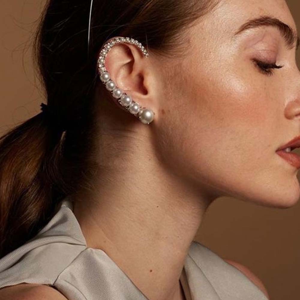 Жемчужные клипсы Stonefans для – обзор и цена Pearl Earring Stud