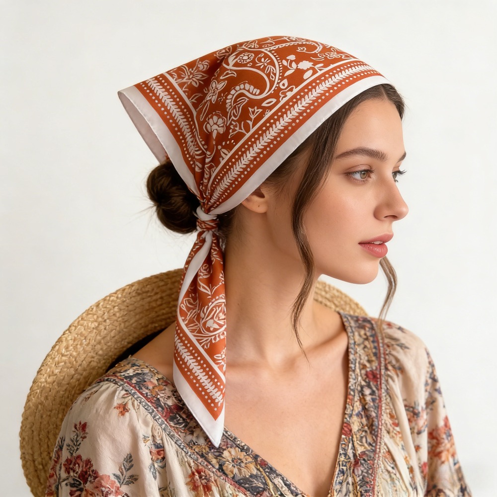 Шелковый платок с принтом кешь – обзор и цена Scarf Silk Neck