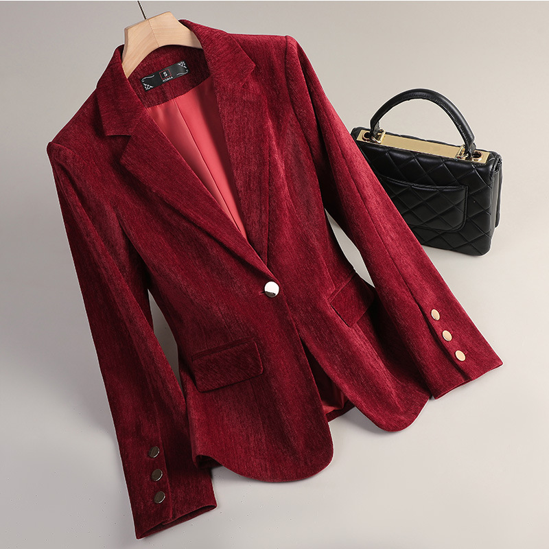 Женский пиджак из желтого золо – обзор и цена Women'S Office Formal Wear For Ladies
