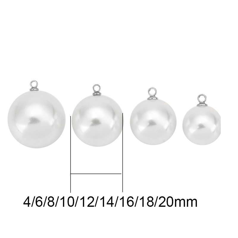 20 шт. бусин-имитаций жемчуга  – обзор и цена Pearl Earring Stud