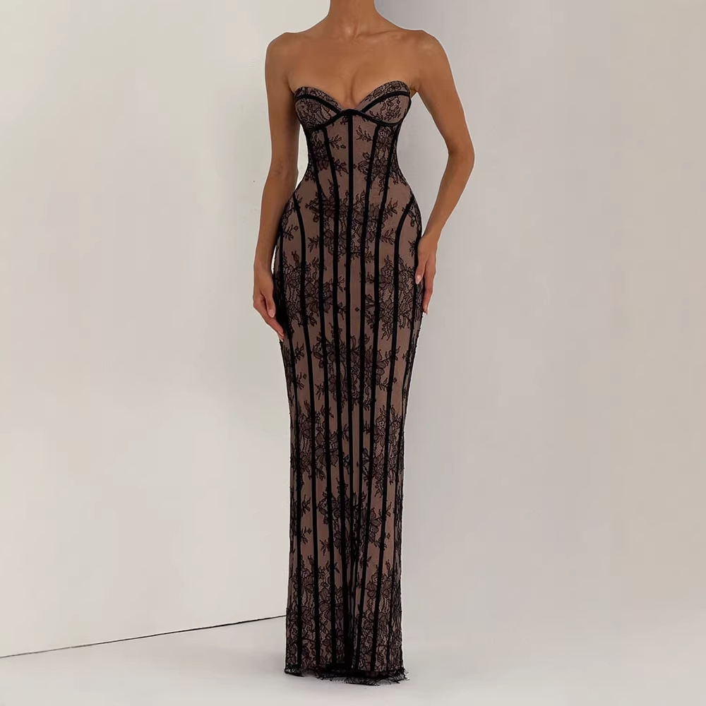 Платье макси без бретелек обле – обзор и цена Women Formal Wear For Summer