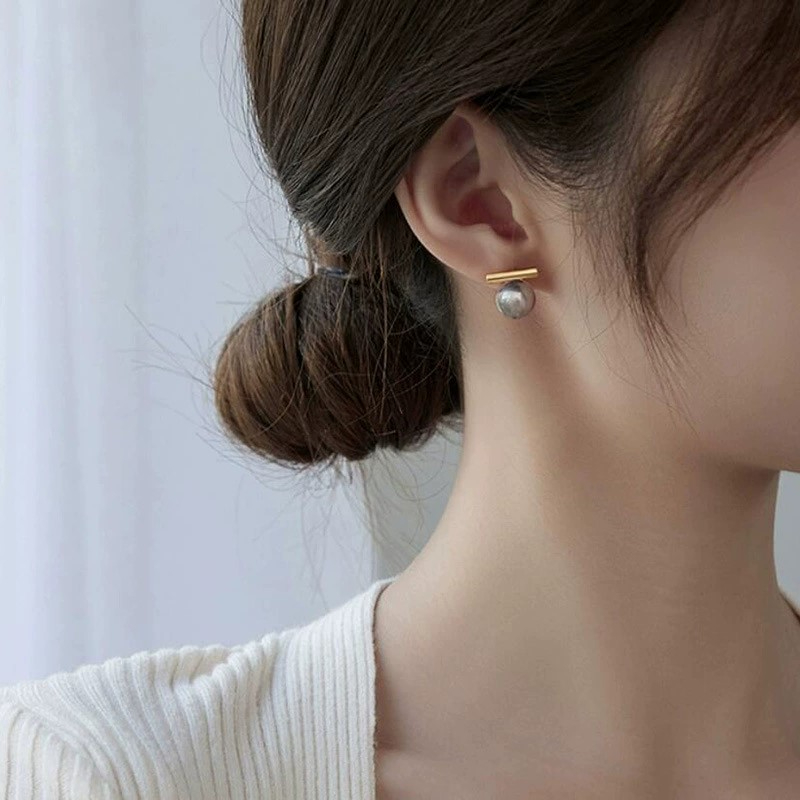 Серьги из серебра 925 пробы с  – обзор и цена Pearl Earring Stud