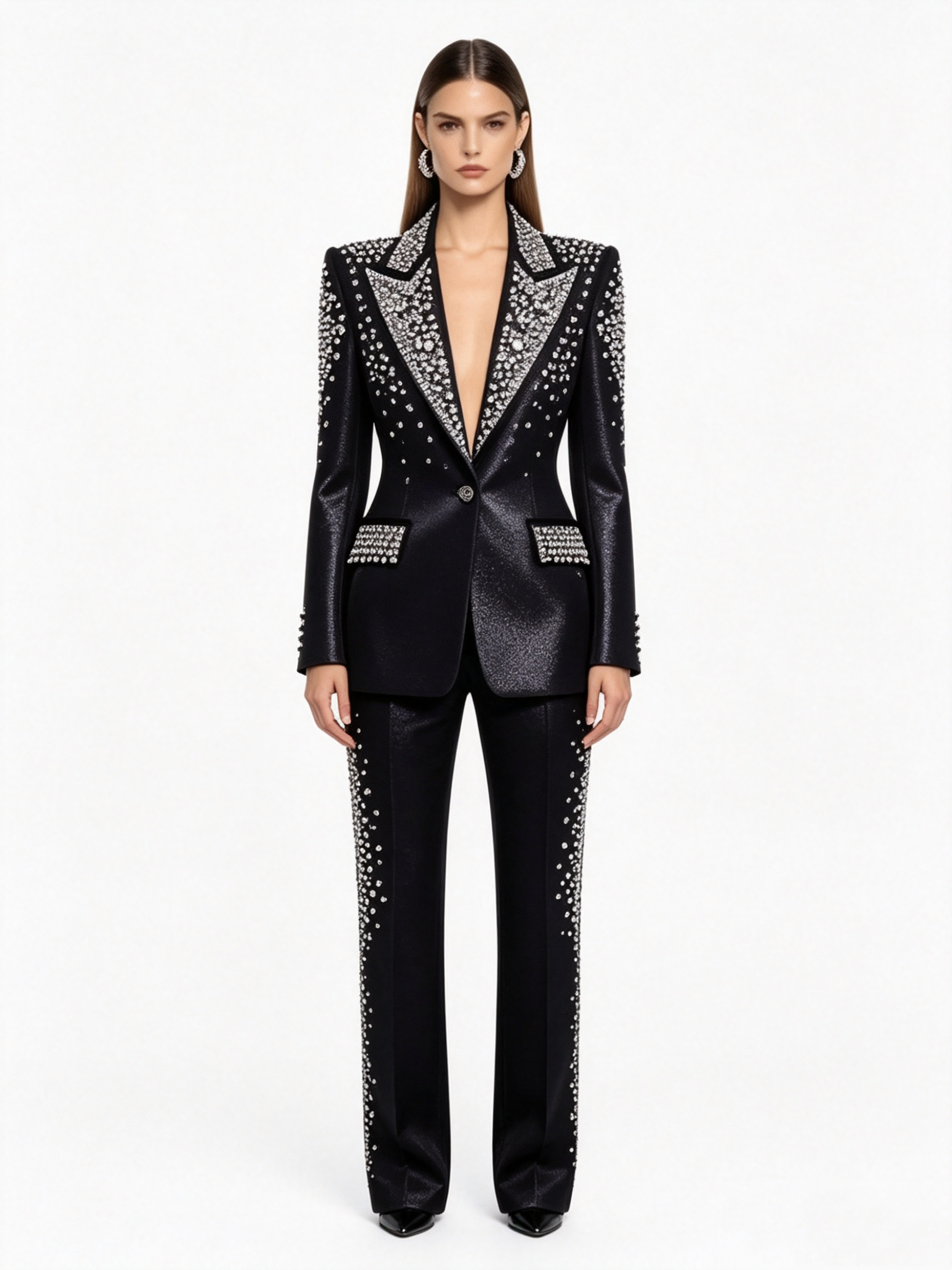 Роскошный женский костюм из ро – обзор и цена Women Formal Wear Blazer Set