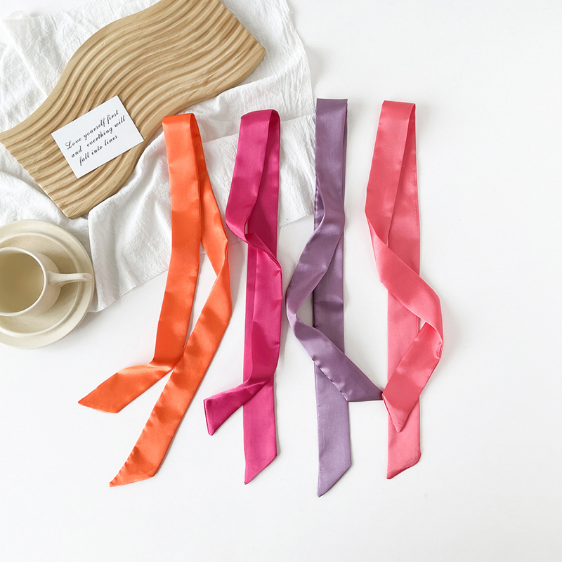 4x100 см атласный шелковый узк – обзор и цена Scarf Silk Neck