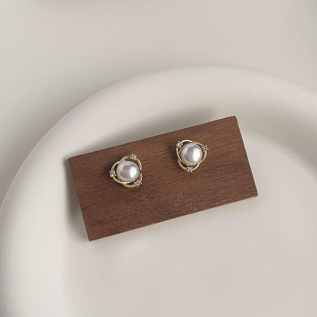 Серьги-гвоздики DIY с маленьки – обзор и цена Pearl Earring Stud